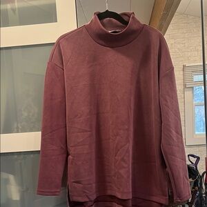 Burgundy Turtleneck Sweater